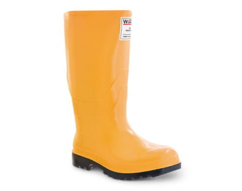 Bota de pvc con punta y plantilla de acero para aceites