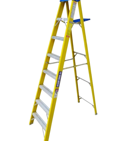 Escalera tijera simple acceso fibra de vidrio Bronco American