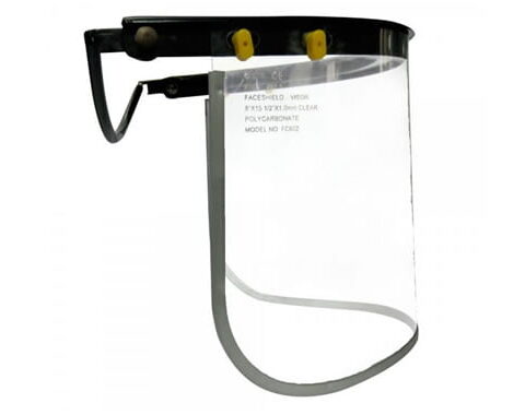 Visor con filo de aluminio