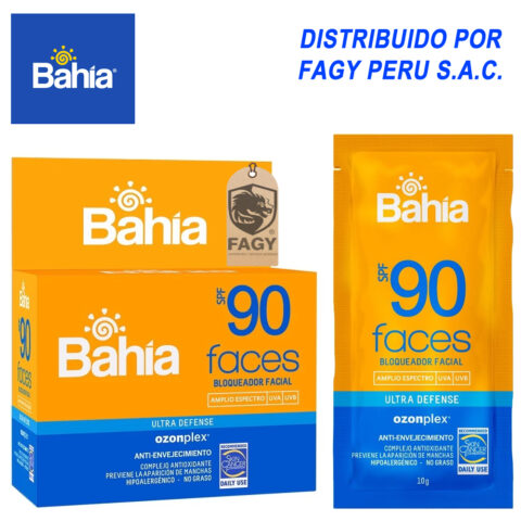 Bloqueador bahia Spf 90 Caja 20 Sachets De 10g