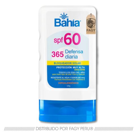 Bloqueador bahia 365 defensa diaria Spf60 110 gr