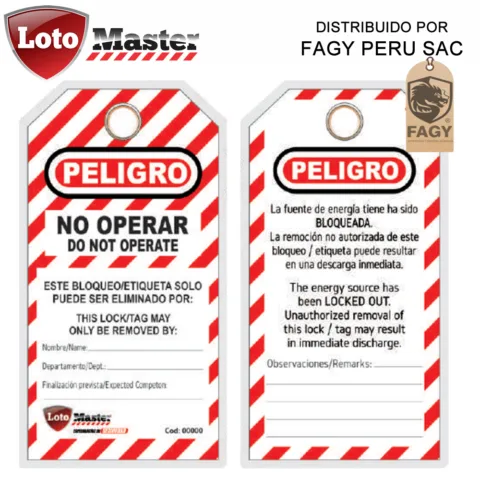 Etiqueta de bloqueo Loto Master