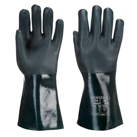 Guante de PVC de doble inmersión, 35cm A835