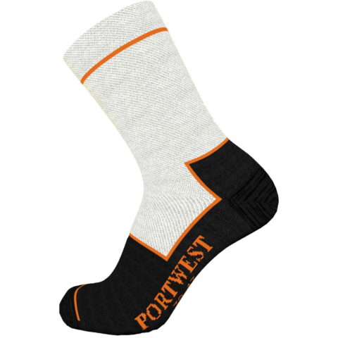 calcetín anti-corte, SK26 Portwest, calcetines de seguridad, protección para pies, calcetines resistentes a cortes, ropa de seguridad laboral, equipo de protección personal, calcetines para trabajo de alto riesgo, calcetines reforzados, calcetines con protección anticorte