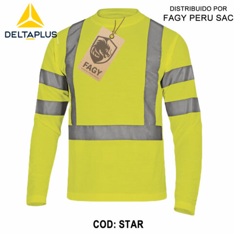 Camiseta de Poliéster Alta Visibilidad STAR
