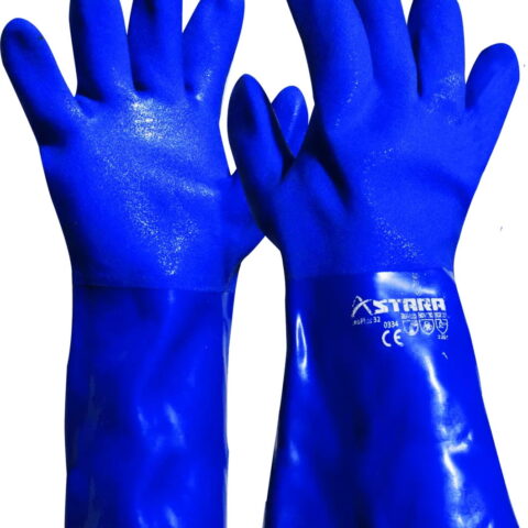 Guante de PVC azul
