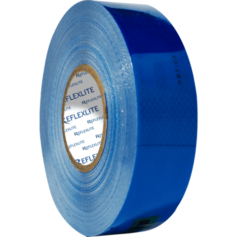 Cinta reflectiva azul 5CM(2″) 45.7 Mts