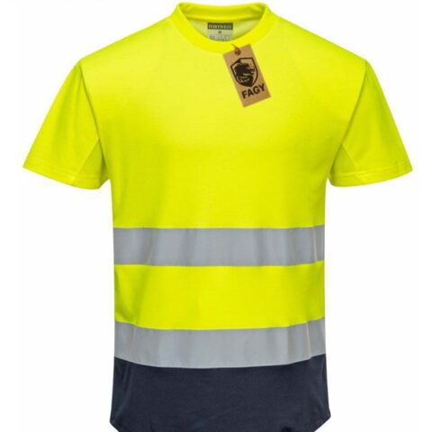 Camiseta bicolor de malla C395