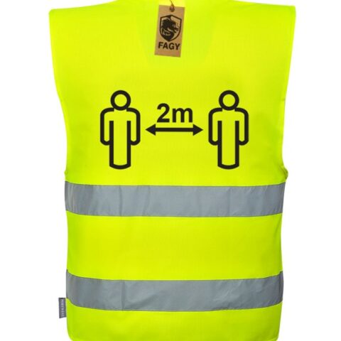 Chaleco de alta visibilidad para el Distanciamiento Social 2m C406