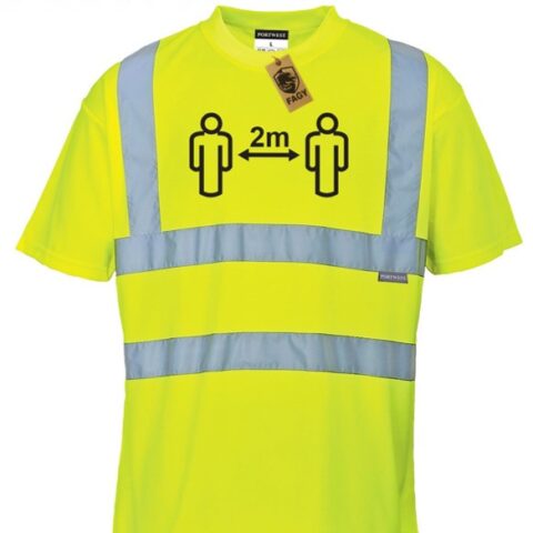 Camiseta de alta visibilidad para Distancia Social CV78