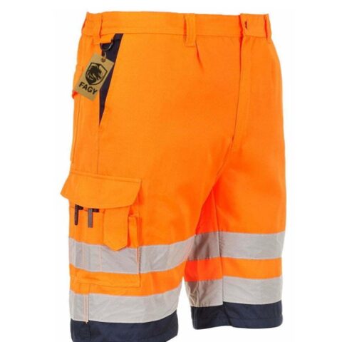 Bermudas de alta visibilidad de polialgodón E043