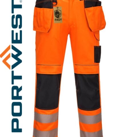 Pantalón elástico de alta visibilidad PW3 con bolsillos de pistolera PW306