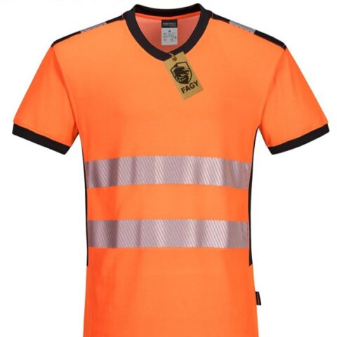 Camiseta PW3 de alta visibilidad con cuello en V PW310