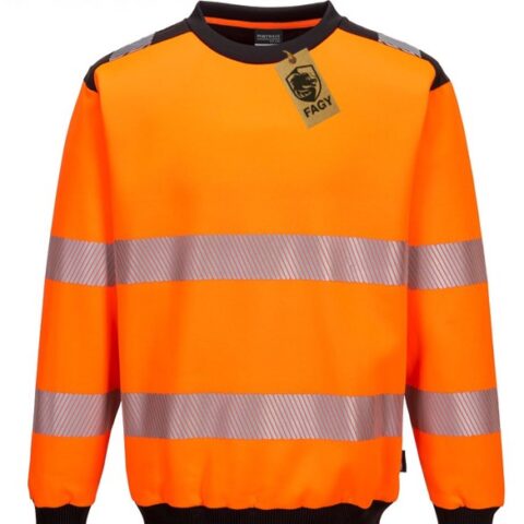 Sudadera PW3 de alta visibilidad con cuello redondo PW379