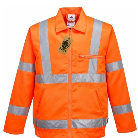 Chaqueta de polialgodón de alta visibilidad RIS RT40