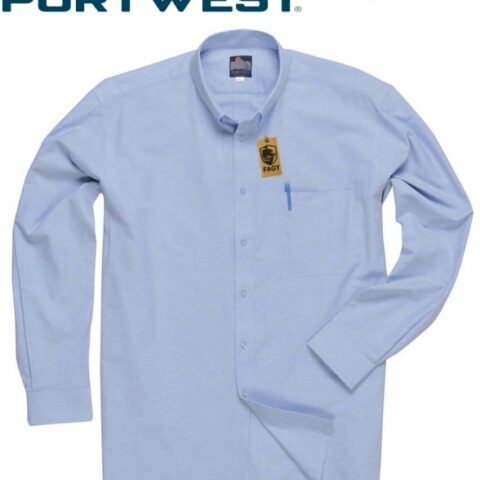 Camisa Oxford manga larga S107