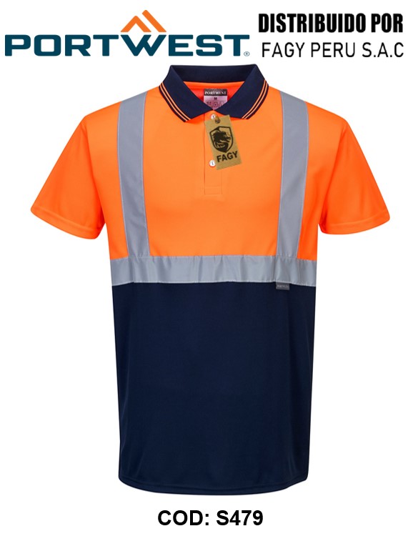 Polo bicolor S479
