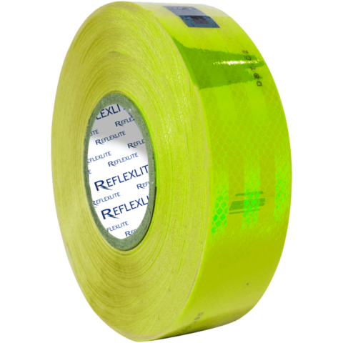 Cinta reflectiva verde limón 5CM(2″) 45.7 Mts