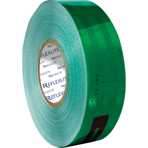 Cinta reflectiva verde 5CM(2″) 45.7 Mts