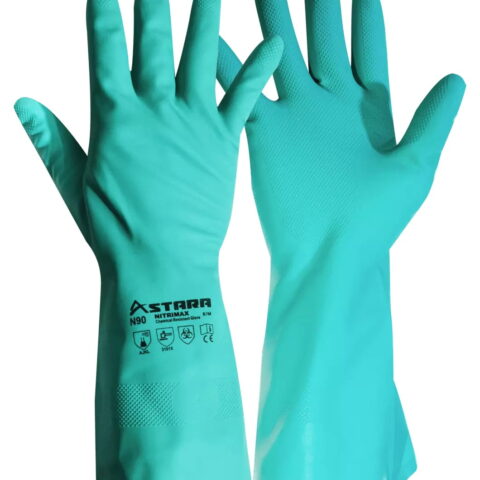 Guante De Nitrilo Nitrimax Verde 13”