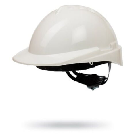 Casco Milenium Class S/V Blanco apto Visor con arnés textil.
