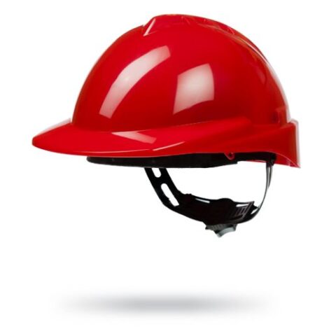 Casco Milenium Class S/V Rojo apto Visor con arnés textil