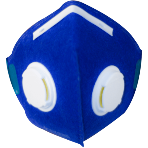 Mascarilla Contra Particulas Azul FFP-2 Con 2 Filtros Desechable