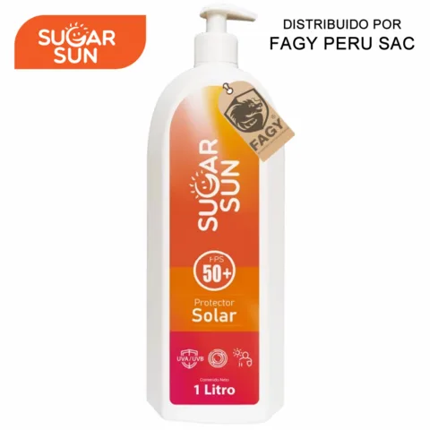 Bloqueador Solar Sugar Sun de 1 Litro, 50 FPS+