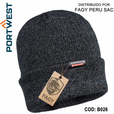 Gorro reflectante de punto con forro de Insulatex B026