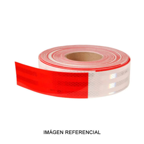 Cinta vehicular reflectiva rojo blanco importado