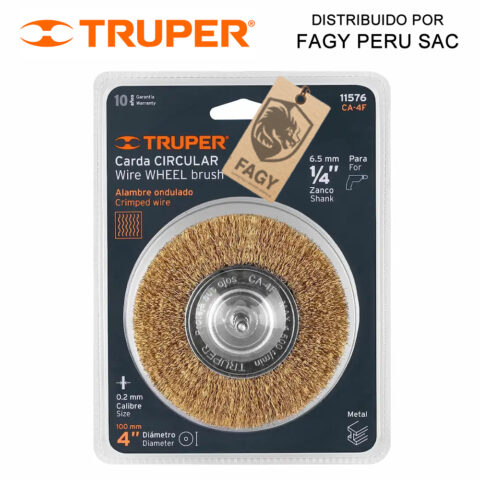 Escobilla circular 4″ Truper 11576
