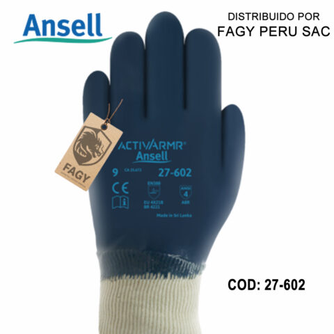 Guantes para trabajos exigentes 27-602 ansell
