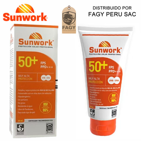 Bloqueador Solar Sunwork Fps 50+ 50ml