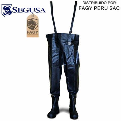 Bota pantalon de caucho con refuerzo