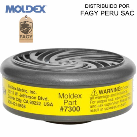 Cartucho contra vapores organicos, gas acido 7300 moldex