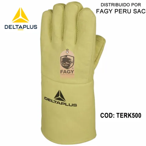 Guante anti corte y calor 500°C Deltaplus TERK500