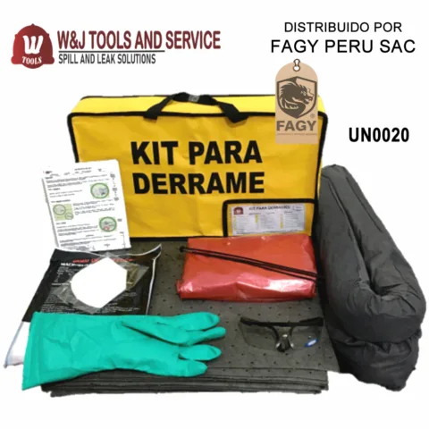 Kit antiderrame universal maletin 20L
