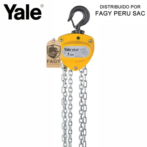 Tecle manual de 1 tonelada Yale