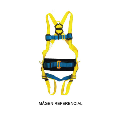 Arnés en H de 3 aros y 4 hebillas con faja lumbar