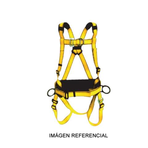 Arnés en H de 4 Aros y 6 Hebillas con faja lumbar