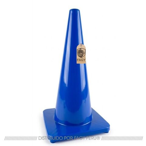 Cono de seguridad azul de 28 pulgadas