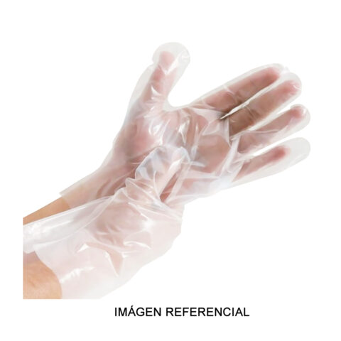 Guantes de polietileno transparente marca R&G