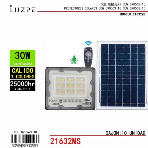 Panel Solar 3 Tonos de 30W