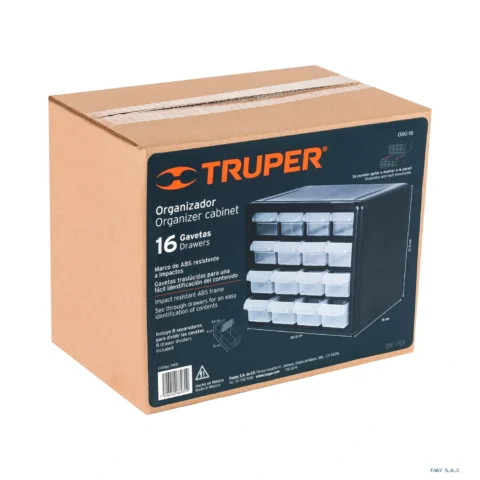 Organizador con 16 gavetas, Truper 11851