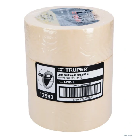 Cinta masking tape de 2" x 50 m Truper 12593