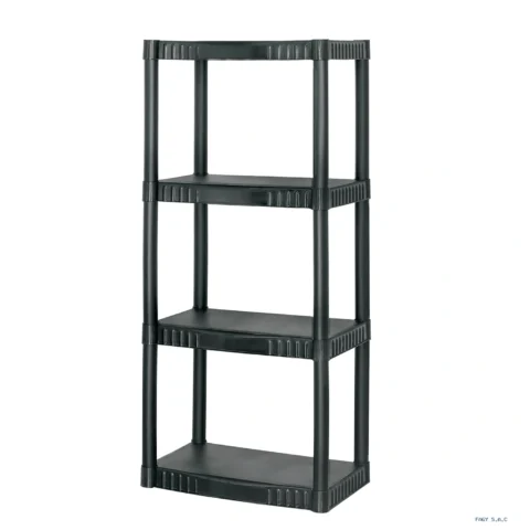 Estante plástico 4 repisas cap. 27 Kg 123x36x56 Pretuk EST-4P 25075