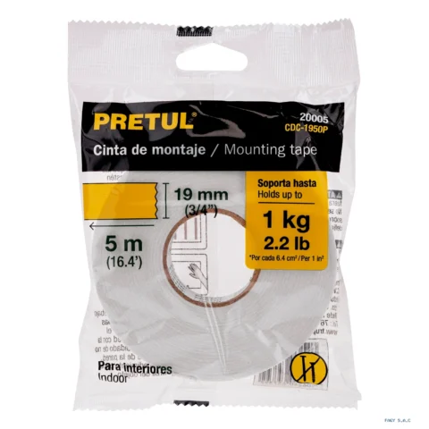 Cinta doble cara de 19 mm x 5 m Pretul 20005