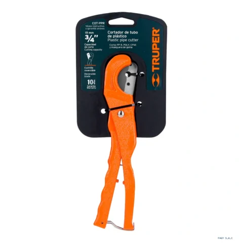 Cortador de tubo de plástico corte 3/4" (19 mm) TRUPER 12857