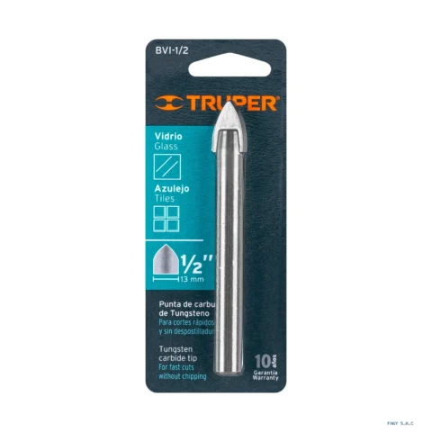Broca para vidrio y azulejo de 1/2", Truper 11705