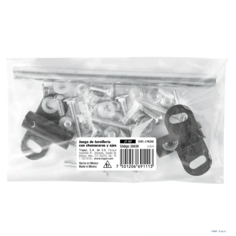 Tornilleria chumaceras y eje carretilla TP-5N y rojas 20639